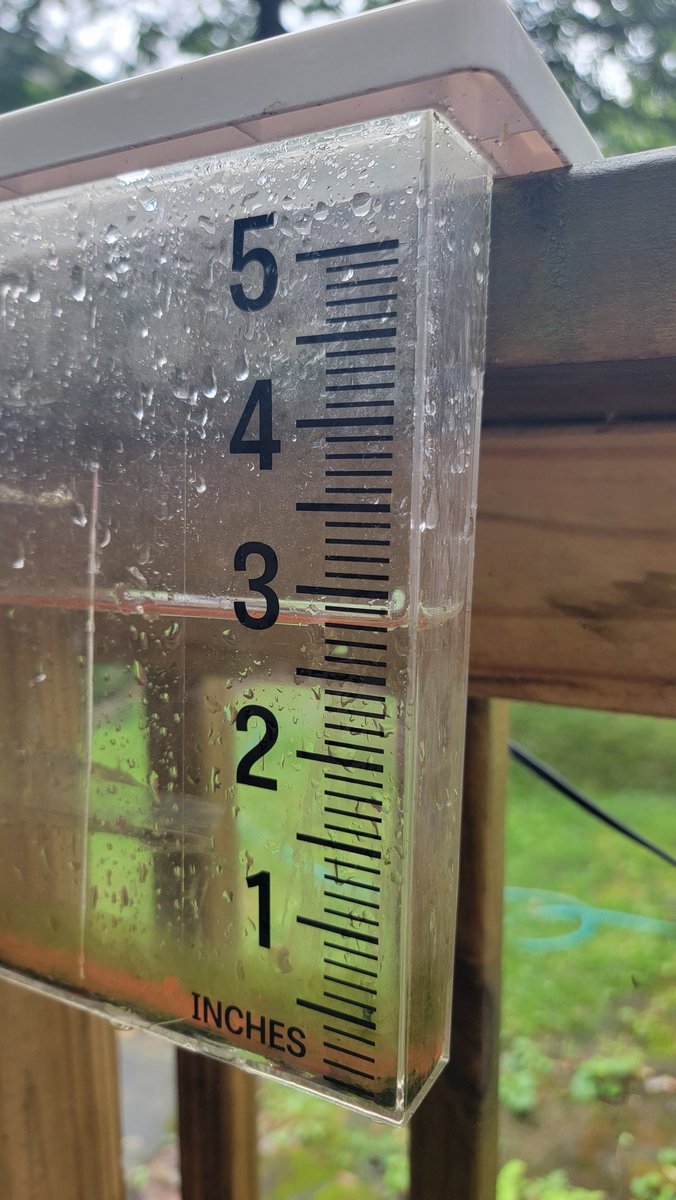 firedoor11's tweet photo. Just shy of 3" of rain overnight in Kent. @NWSCLE @GaryWxCLE https://t.co/0IZnpbYX9l