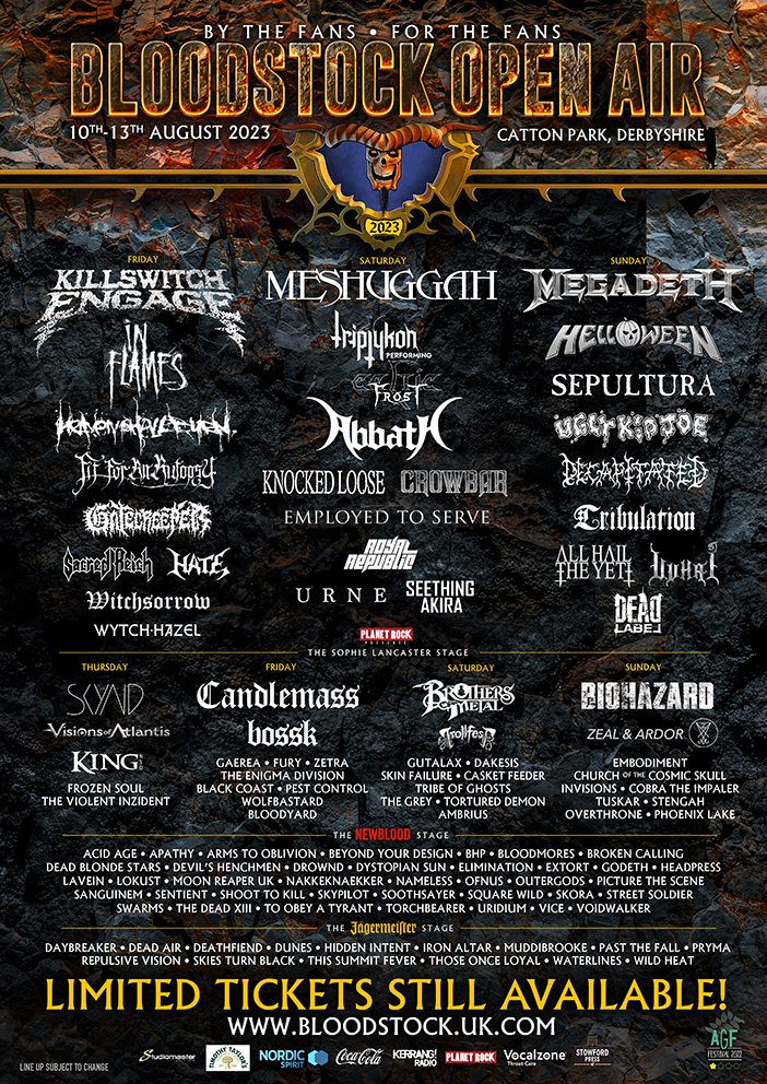 IGFestUK's tweet photo. 🚨Bloodstock Open Air Giveaway🚨

Our friends at Bloodstock are giving you the chance to win a pair of weekend plus camping tickets, worth over £300!

To enter:
1⃣Follow @BLOODSTOCKFEST
2⃣Follow @IGFestUK
3⃣Like and retweet

Ends Mon 31 July at 1pm, t&amp;c's apply. https://t.co/3lBZXeSzUZ