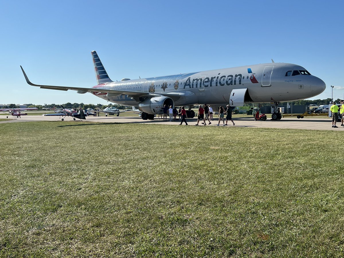 airbus_al's tweet photo. The star of #oshkosh has arrived! @caaptainbrad and @AirbusintheUK @Airbus @a320podcast https://t.co/JttK38tB2P