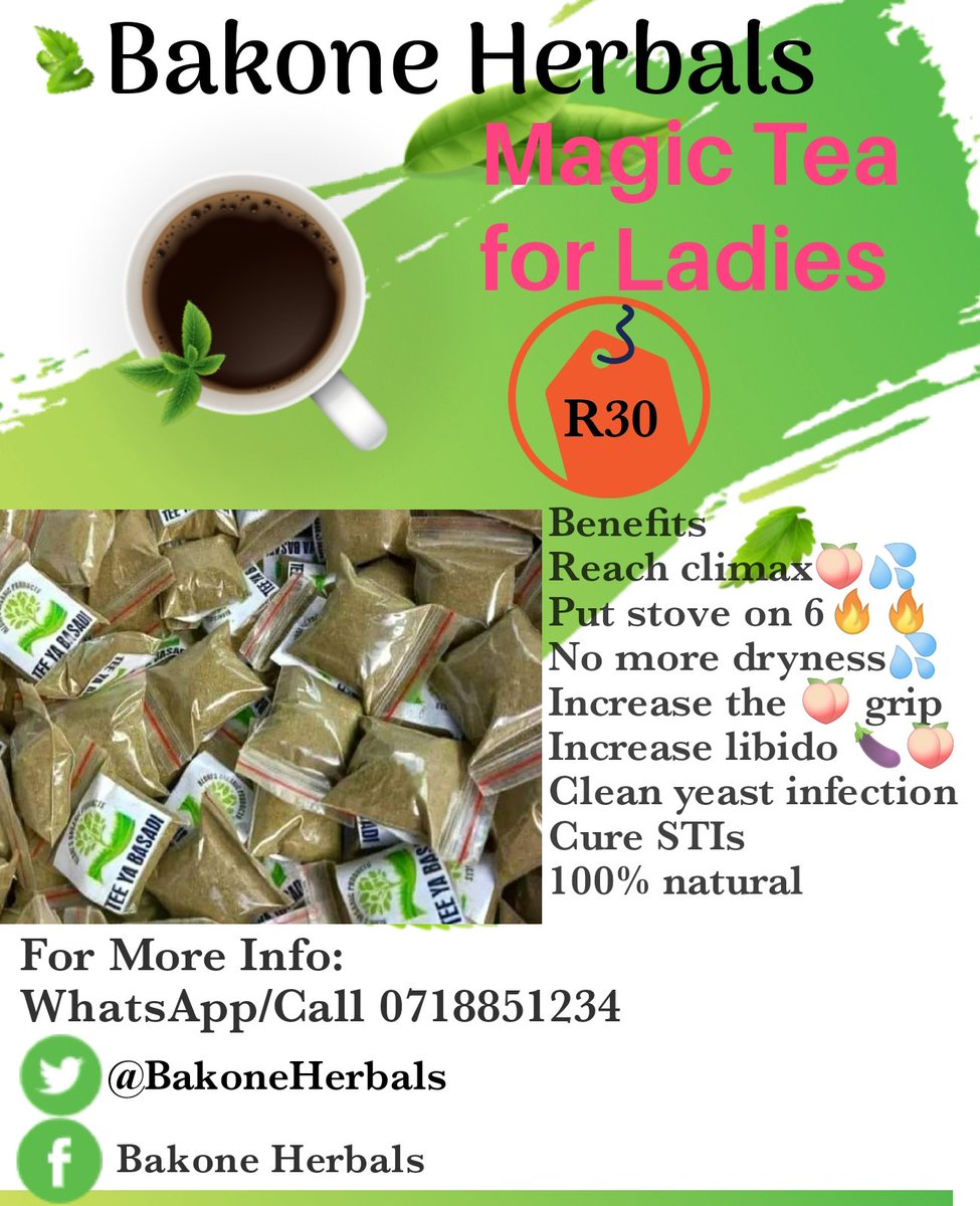 BakoneHerbals's tweet photo. We have the following herbs in stock, order yours now:
#Mpesu @R30
#CongoDust @R50
#RunningStomachHerb @R100

Get rid off #WeakErection, #EarlyEjaculation and #LowLibido

FNB Stadium Julius Malema
Senzo The EFF Kelly Billiat
#EFF10thAnniversary https://t.co/tKV3VLKySB