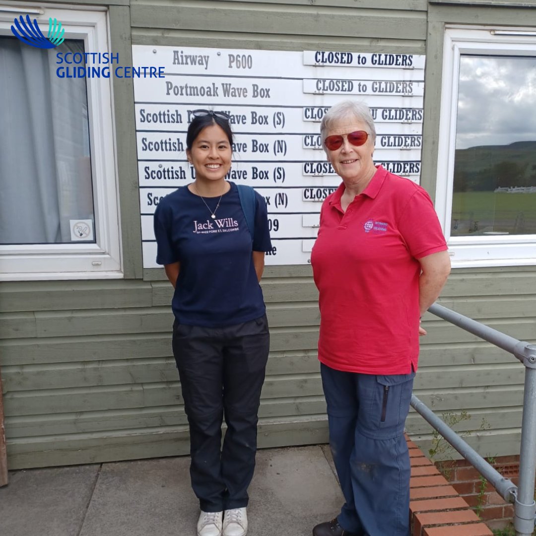 👏Congratulations to Latona on completing the Cross Country Endorsement in the Dimona motor glider 👏

Latona is our club Women in Gliding representative and has worked hard to gain her Bronze and Cross Country Endorsements. 🥳

Pictured here with Senior Regional Examiner Kate.