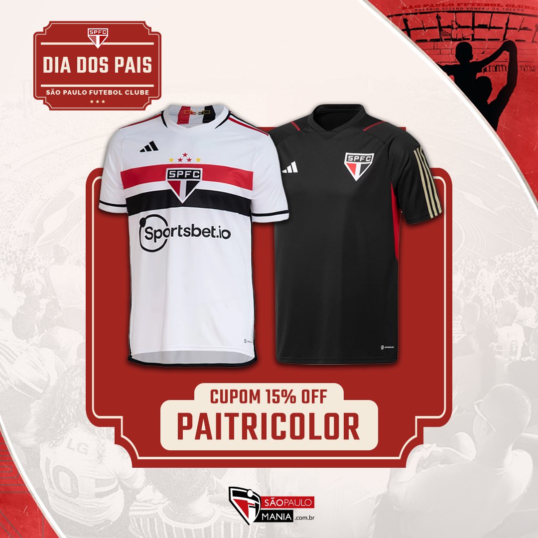 Camisa Oficial São Paulo Futebol Clube - LG - Tamanho 1