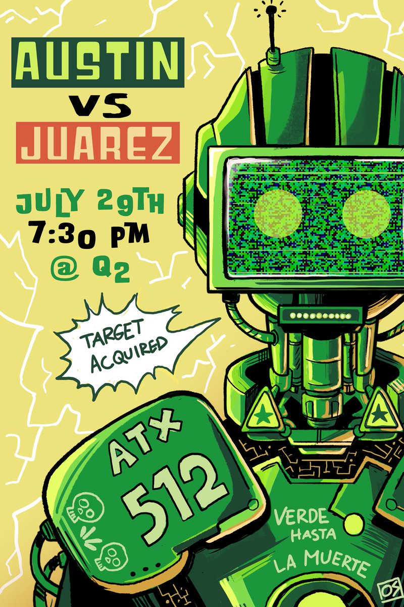 Los Verdes (@losverdesatx) on Twitter photo POWERED BY #VERDE๐๐ค!!
Game day in the 512 today, yโall ๐๐ค
๐จ: <a href="/artbyos/">Octavio Sosa</a> (Octavio Sosa on insta) POWERED BY #VERDE๐๐ค!!
Game day in the 512 today, yโall ๐๐ค
๐จ: <a href="/artbyos/">Octavio Sosa</a> (Octavio Sosa on insta)