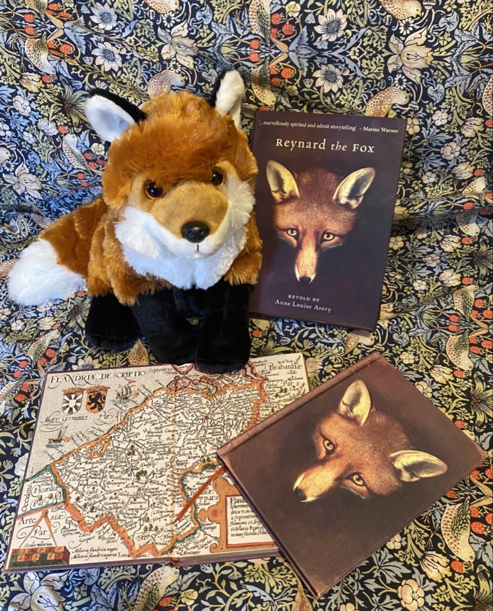 🦊Competition time! To celebrate high summer, I'm giving away a signed edition of my retelling of Reynard the Fox, an excellent beach read, a copy of my Fox for All Seasons lined journal, with ribbon & map endpapers & a charming fox companion! Like, retweet & follow to enter!