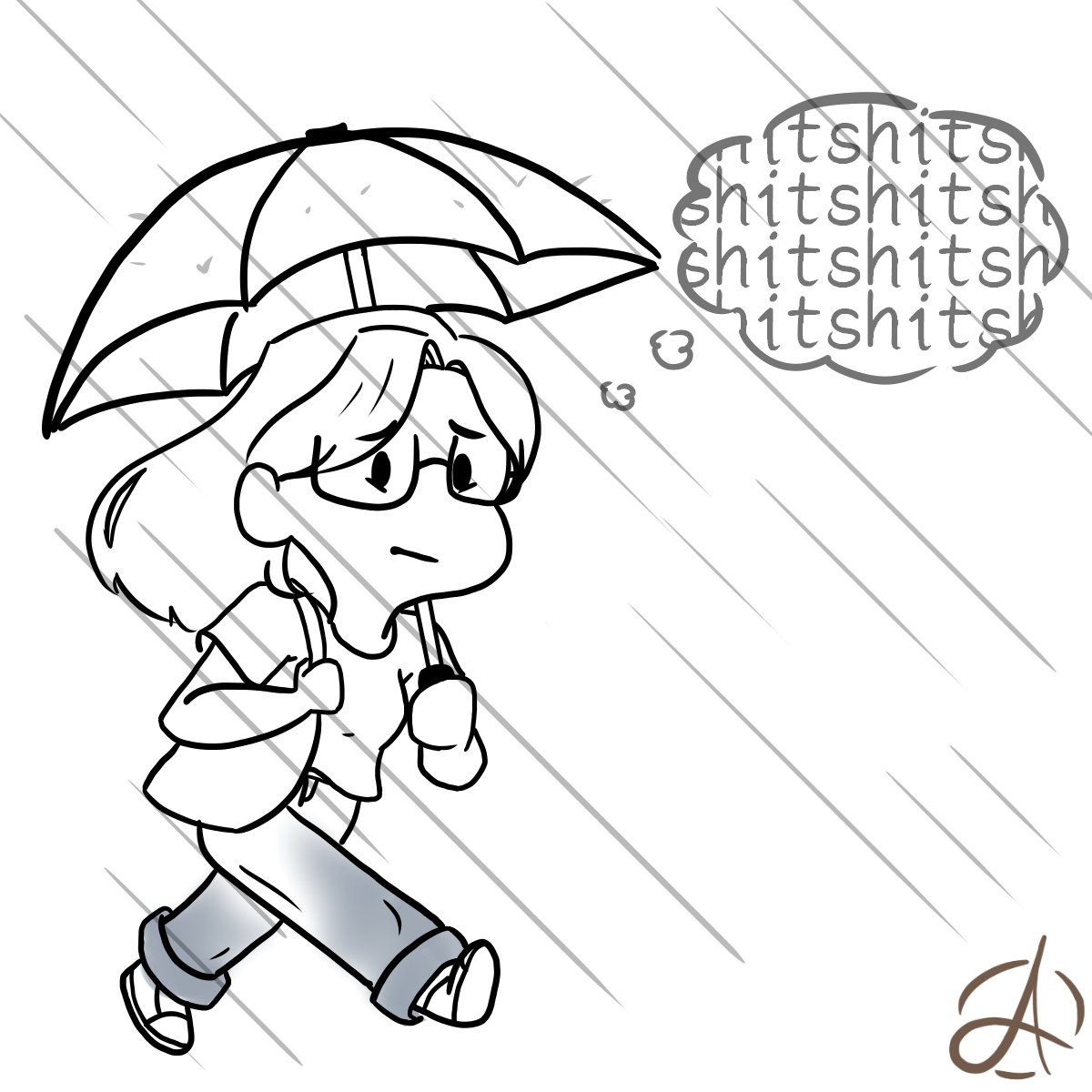 Dannirie_'s tweet photo. U-Niv Comics | #10 📔

It's been raining in Manila, I'm very much nilalamig ☔️🌧️

(1/2)
---
*based off of true events (last Friday) https://t.co/Jr27t10gUr