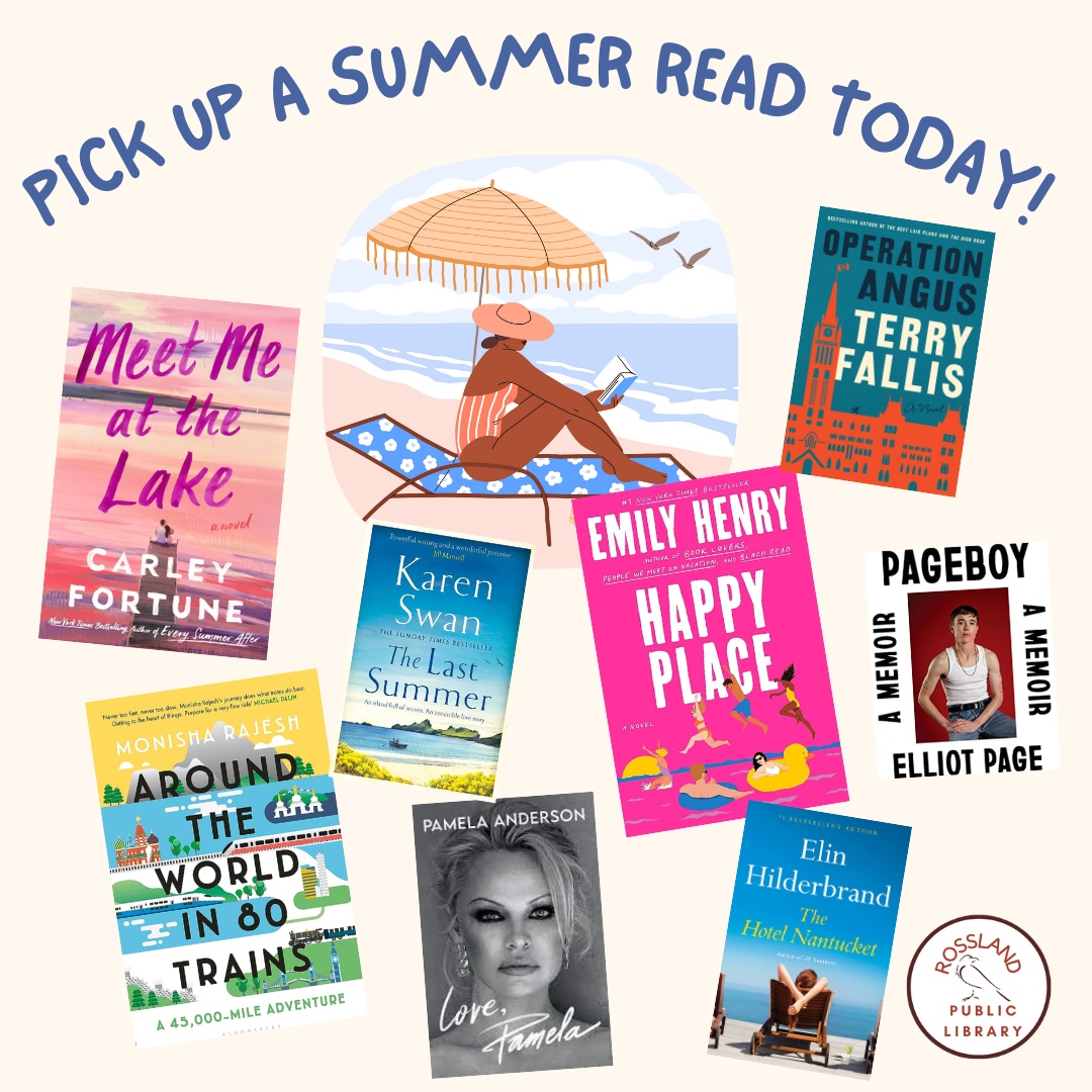 So many summer reads at the library to discover! Drop by today to find that perfect beach read!