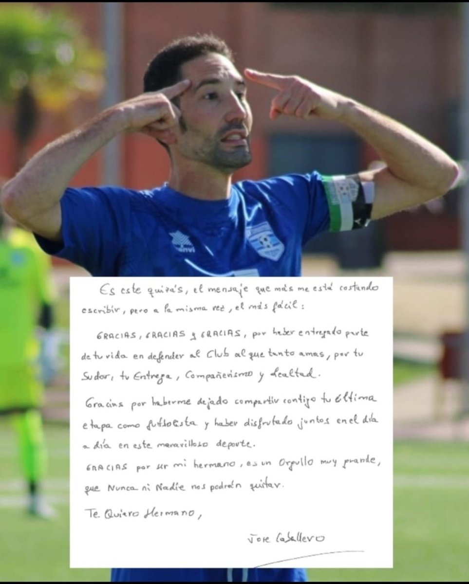 <a href="/2NAUJ9/">Juan Caballero</a> Para mi Capitán 🫂
<a href="/2NAUJ9/">Juan Caballero</a> 
<a href="/CAGimnasticoDB/">Gimnástico Don Benito</a>