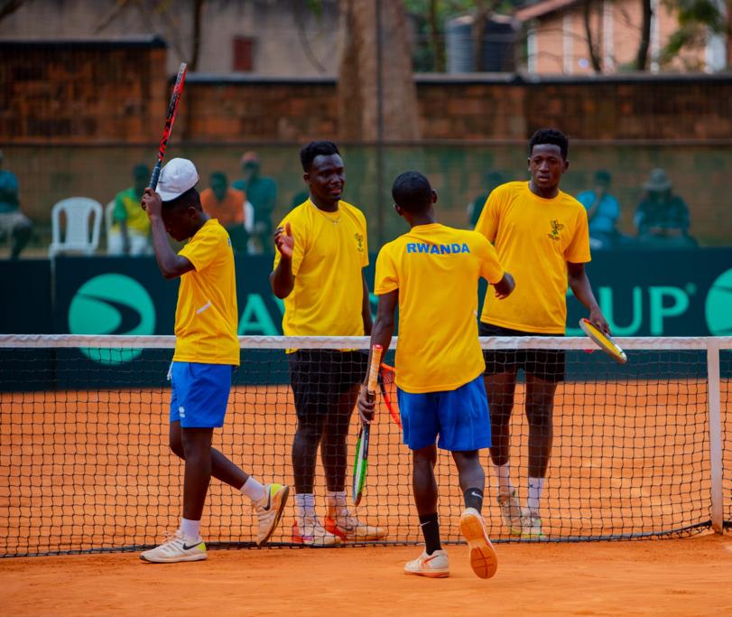 tennis_rwanda's tweet photo. #DavisCupRwanda 

Africa - Group IV Finals 

Match III  

Samuel Agbesi Osei Antwi &amp; Isaac Nortey (#Ghana) ✅️

4-6 6-2 6-2 

Habiyambere Ernest &amp; Muhire Joshua ( #Rwanda)

#Ghana promoted to Group III with 3-0 

#DavisCup #AmekiColor #CIMERWA #ParkInn #Liquid #SimbaVoyages https://t.co/9bDfr6QkXE