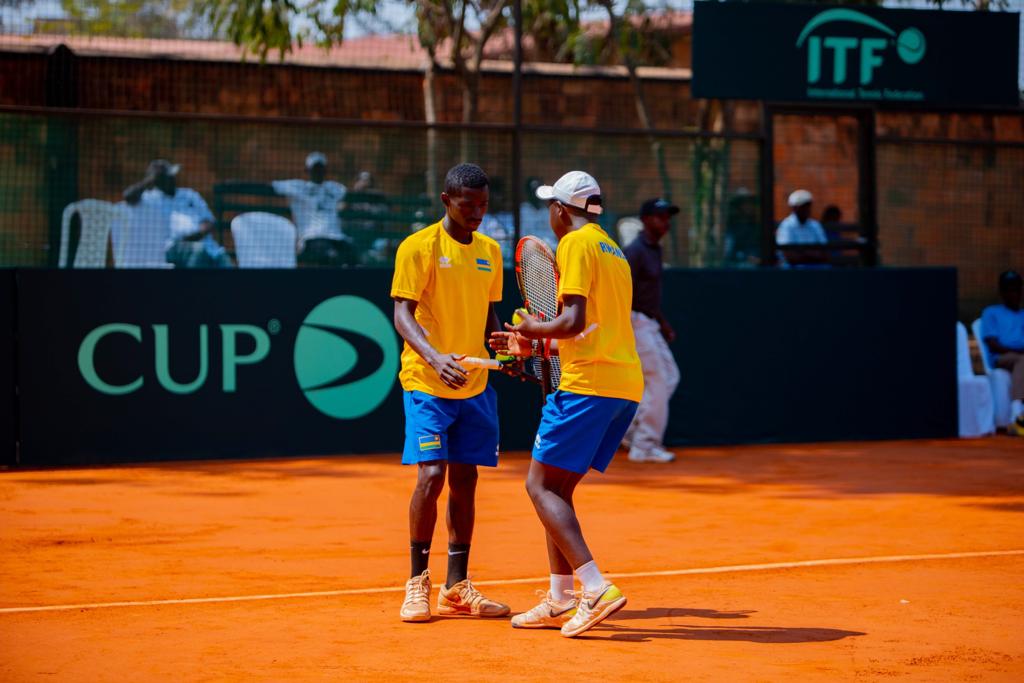 tennis_rwanda's tweet photo. #DavisCupRwanda 

Africa - Group IV Finals 

Match III  

Samuel Agbesi Osei Antwi &amp; Isaac Nortey (#Ghana) ✅️

4-6 6-2 6-2 

Habiyambere Ernest &amp; Muhire Joshua ( #Rwanda)

#Ghana promoted to Group III with 3-0 

#DavisCup #AmekiColor #CIMERWA #ParkInn #Liquid #SimbaVoyages https://t.co/9bDfr6QkXE
