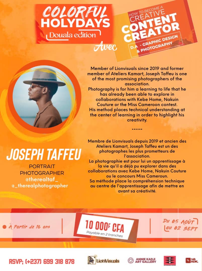 lionvisuals's tweet image. Hey guys ! 
Permettez moi de vous présenter ! 
@Therealtafff ! 
Il est l&apos;un des moniteurs qui va nous guider pendant quelques semaines lors du #ColorfulHolydays 
La team de Douala, inscrivons-nous massivement ! 

#LearnToCreate 
#ColorfulHolydays