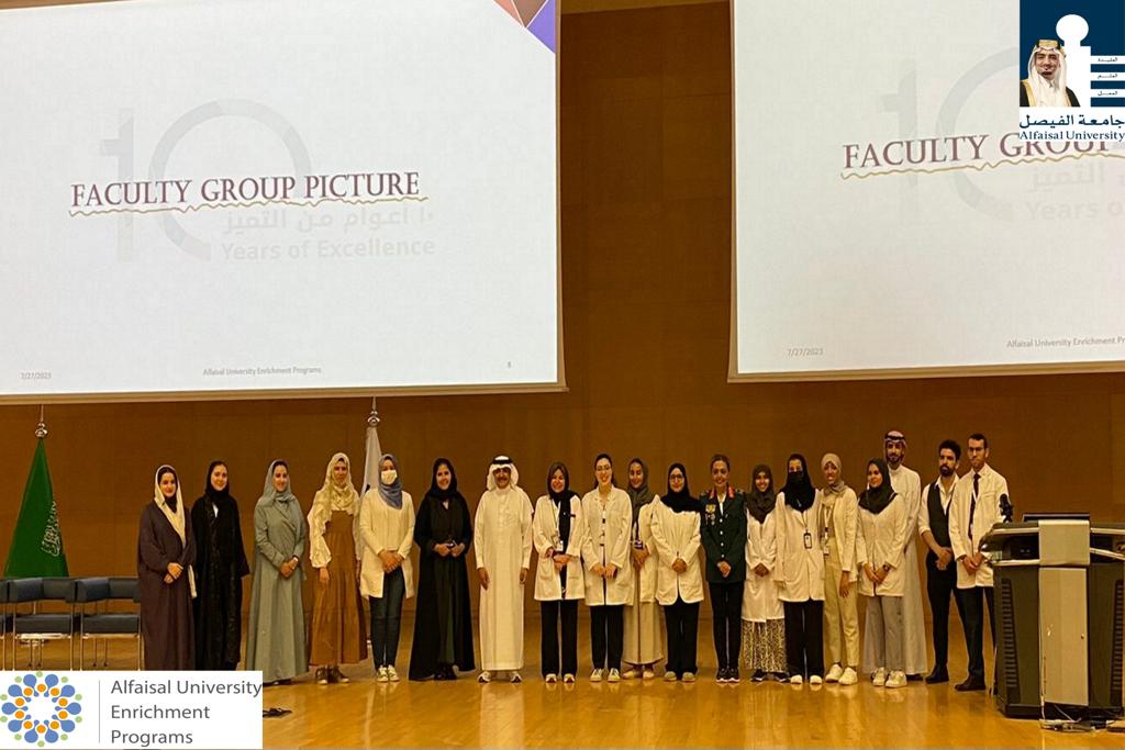 Alfaisaluniv's tweet photo. #Alfaisal_University President HE Dr. Mohammed Alhayaza delighted us with his presence during the closing ceremony of Alfaisal University Enrichment Programs #AUEP 💫 https://t.co/3xuvci0QRB