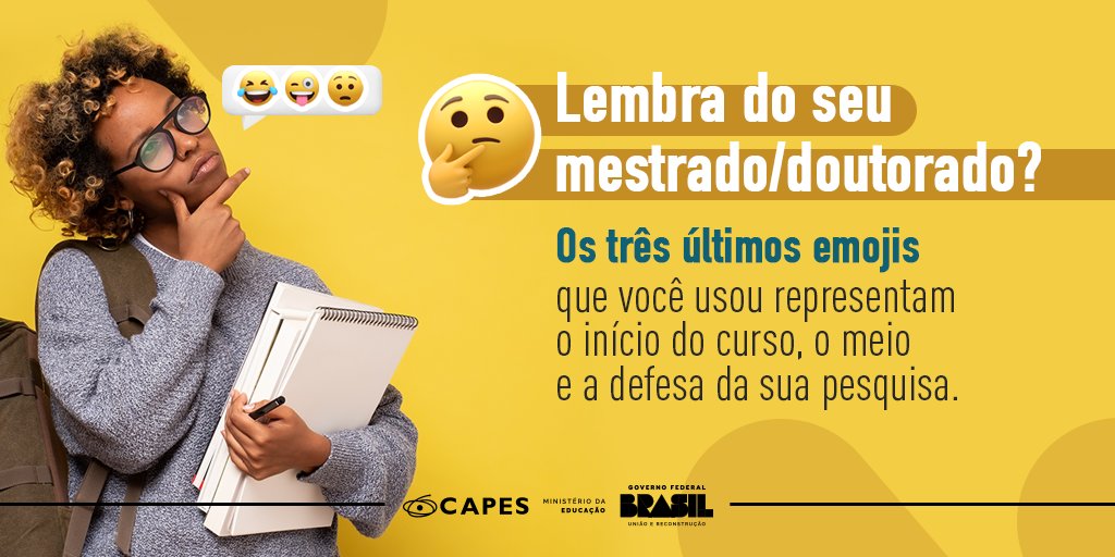 #ParaDescontrair | Entre na brincadeira e compartilhe com seus companheiros de pós-graduação. 😁🤣🤪
