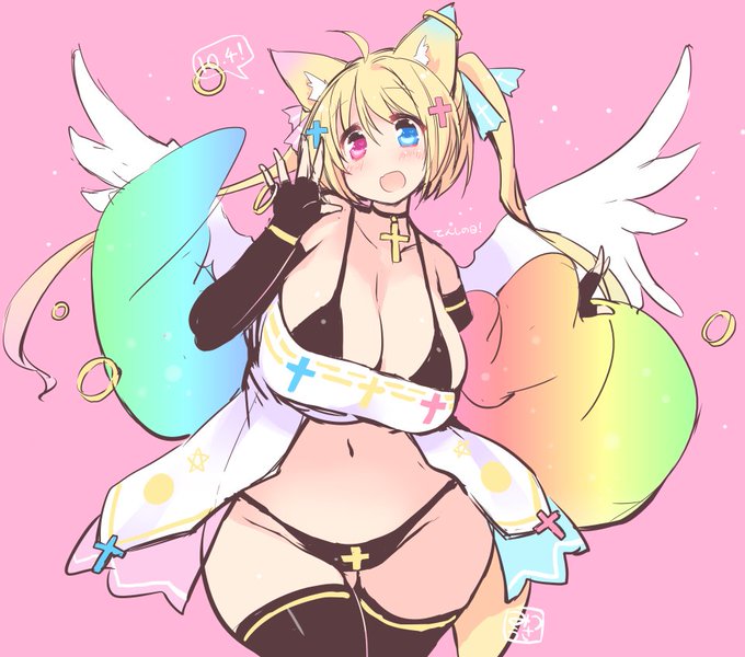 再掲らくがき部門🌈🦊 