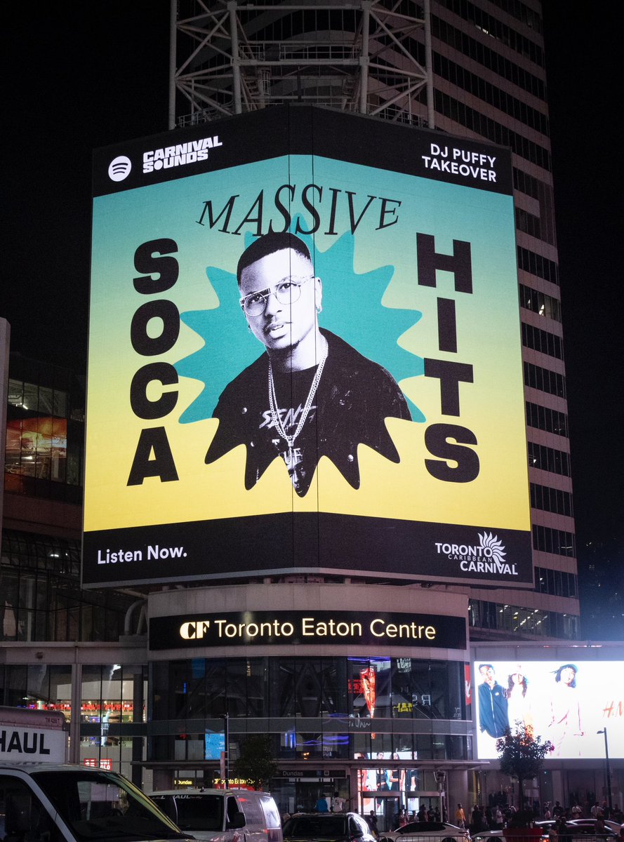 DEEJAYPUFFY's tweet photo. Ya boy is on a BILLBOARD! 🤯 Bringing you the Sounds of Carnival 2023 with @SpotifyCanada 🤩 Listen to the Massive Soca Hits curated by yours truly 🇧🇧 only on Spotify. Click here to listen: https://t.co/Is7Wzddpnd 🔥🚨 https://t.co/s6phMFqNcb