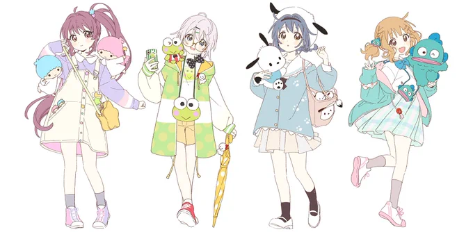 ゆるゆり×大室家×サンリオキャラクターズコラボ開催中です!! ラフ載せちゃお〜