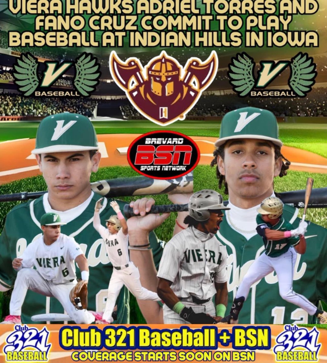 SportsBrevard's tweet image. BSN #RECRUITINGUPDATE: @vierahsbaseball  ⚾️ ADRIEL TORRES &amp;amp; @FanoCruz12 COMMIT TO PLAY #COLLEGEBASEBALL IN IOWA AT @IHCCBaseball: 

Read about it here: facebook.com/10005851966352…