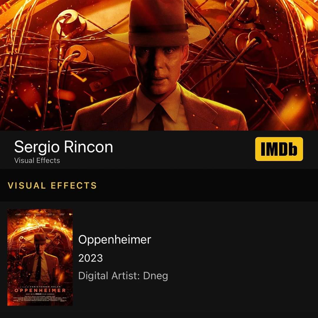 senaensantander's tweet photo. #SabíasQue | 🤩Sergio Rincón #EgresadoSENA del tecnólogo en Animación 3D del Centro Industrial de Mantenimiento Integral del #SENAEnGirón hizo parte de 'Oppenheimer', una de las mejores películas de todos los tiempos👏👏👏. https://t.co/4MOpjmR0Ds