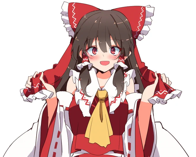 10周年おめでとうございます(*'ω'*) わしゃわしゃ霊夢 #深夜の真剣お絵描き60分一本勝負