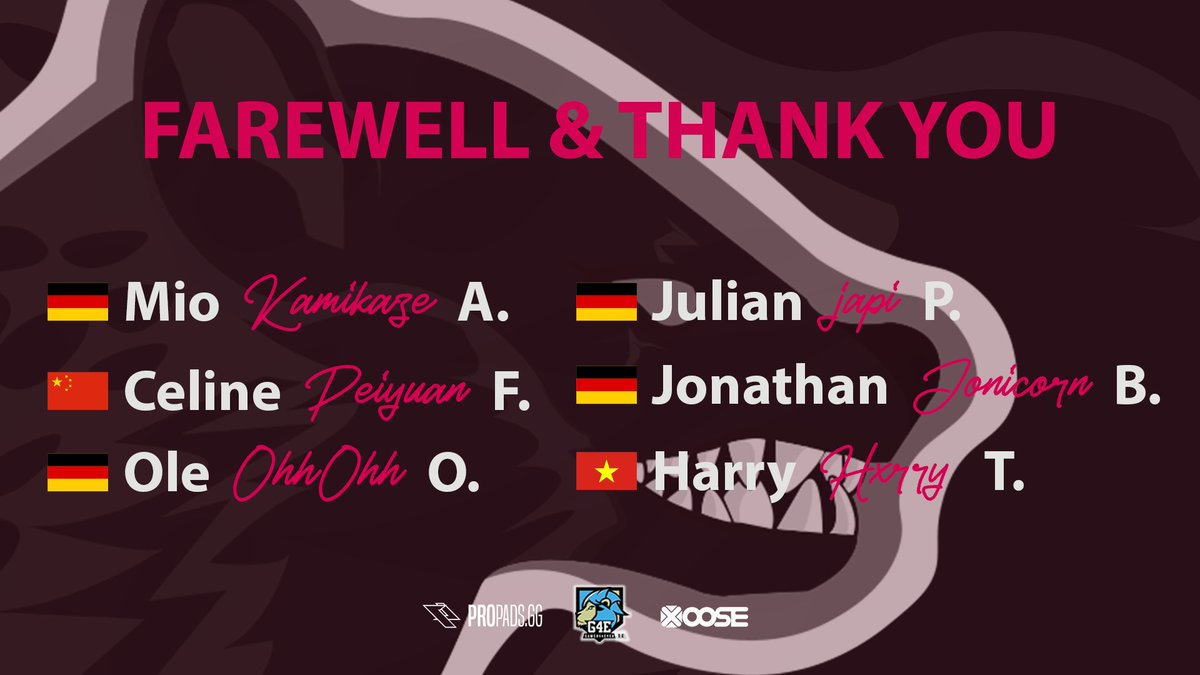 HyenasUnity's tweet image. Today we say farewell to our Valorant Academy Team.
Thank you for the commitment and time you put in to make things work.

#WeAreHyenas #hyenagang #HYENASUNITY