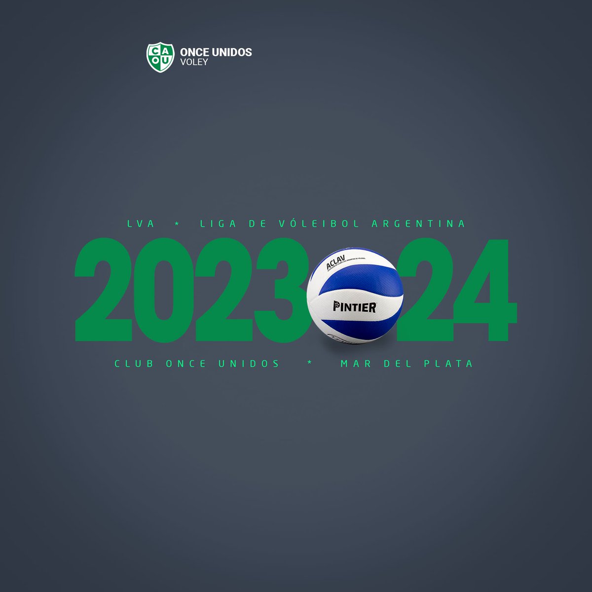 Con un proyecto apoyado en sus bases <a href="/clubonceunidos/">Club Once Unidos</a> confirma su participación en la LVA Liga de Vóleibol Argentina para la temporada 2023/24.
Vamos Once💪💚🇳🇬
.
#UnaLigaMas 
#SomosOnceUnidos
#LVARUS
.
#Voley #Voleibol #Volleyball
#MarDelPlata
.
<a href="/VoleyACLAV/">Liga de Voleibol Argentina ACLAV</a>