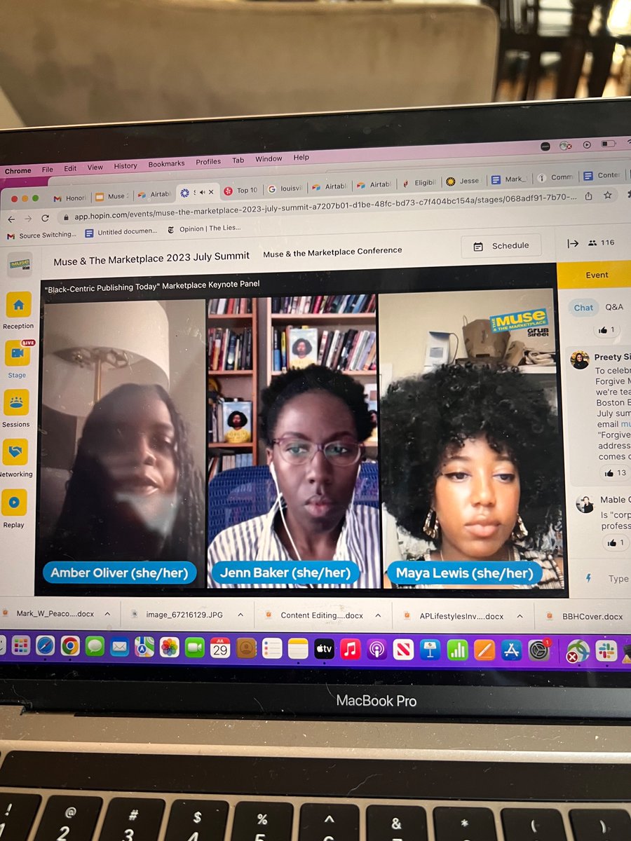 Another <a href="/GrubWriters/">GrubStreet</a> publishing summit. This panel is so interesting. I love nerding out about books and publishing!!