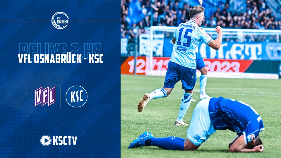 KarlsruherSC's tweet photo. 📺 Die volle Ladung Stimmen, Höhepunkte & das komplette Spiel im Relive gibt's wie immer auf KSC DREI60!
▶️ https://t.co/dd8L5GlNZc
#OSNKSC #KSCmeineHeimat https://t.co/c7Bur8ZmFd