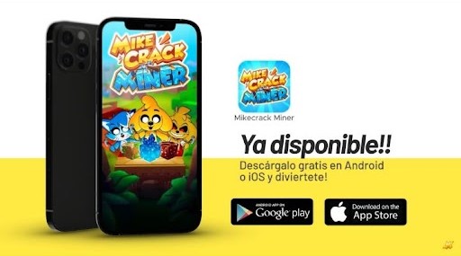 Ya está disponible para dispositivos  iOS apps.apple.com/es/app/mikecra… y Android play.google.com/store/apps/det… el nuevo juego de <a href="/MikecrackYT/">Mikecrack ໒(ᵔᴥᵔ)७</a> #MikecrackMiner No vais a poder dejar de ⛏️‼️