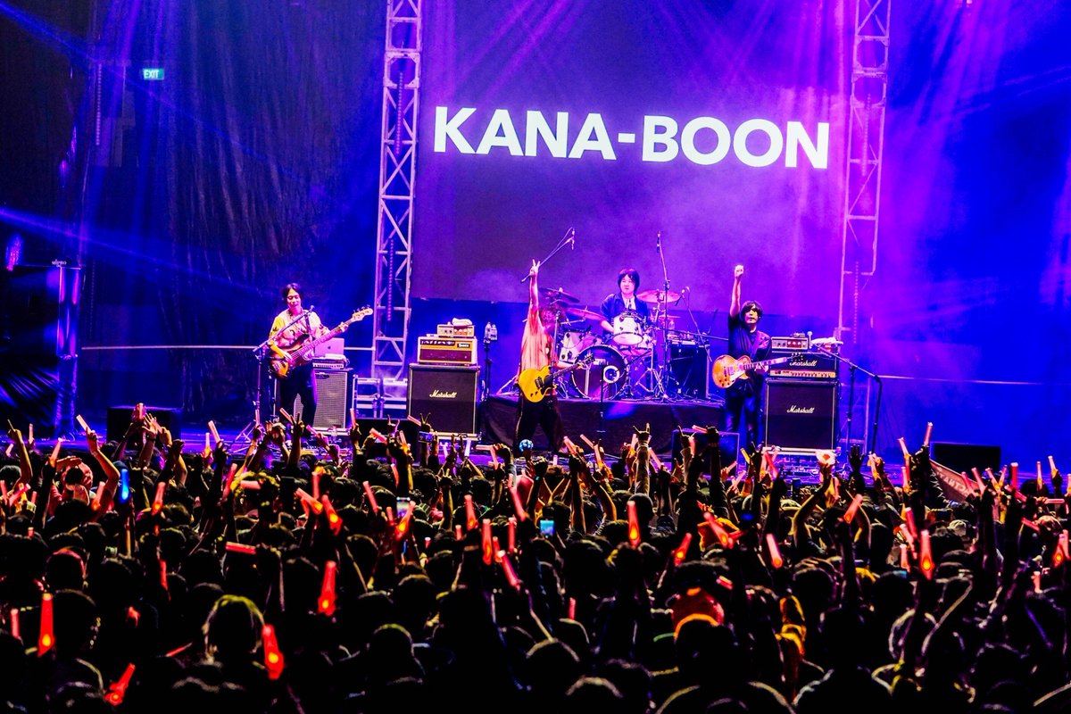 _kanaboon's tweet photo. 「Impactnation Japan Festival 2023」

Thank you very much!!✨

Bagaimana konser KANA-BOON berlangsung?
Mereka semua hebat!

想像を超える盛り上がりと熱気でした！🔥

#IMPACTNATIONJAPANFESTIVAL2023 https://t.co/vXGmIyKTSY