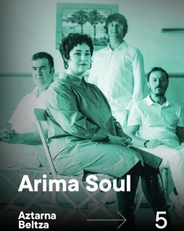 arima_soul's tweet photo. Bihar Gasteizen izango gara Aztarna Beltza Festival-ean parte hartuz! 18:00tan Falerina lorategian.
¡Mañana estaremos en Vitoria participando en el Aztarna Beltza Festival! A las 18:00h en el Jardin de Falerina.
#soul #musika #euskara #basquesoul #aztarnabeltzafestival https://t.co/OHNN6PDMRH