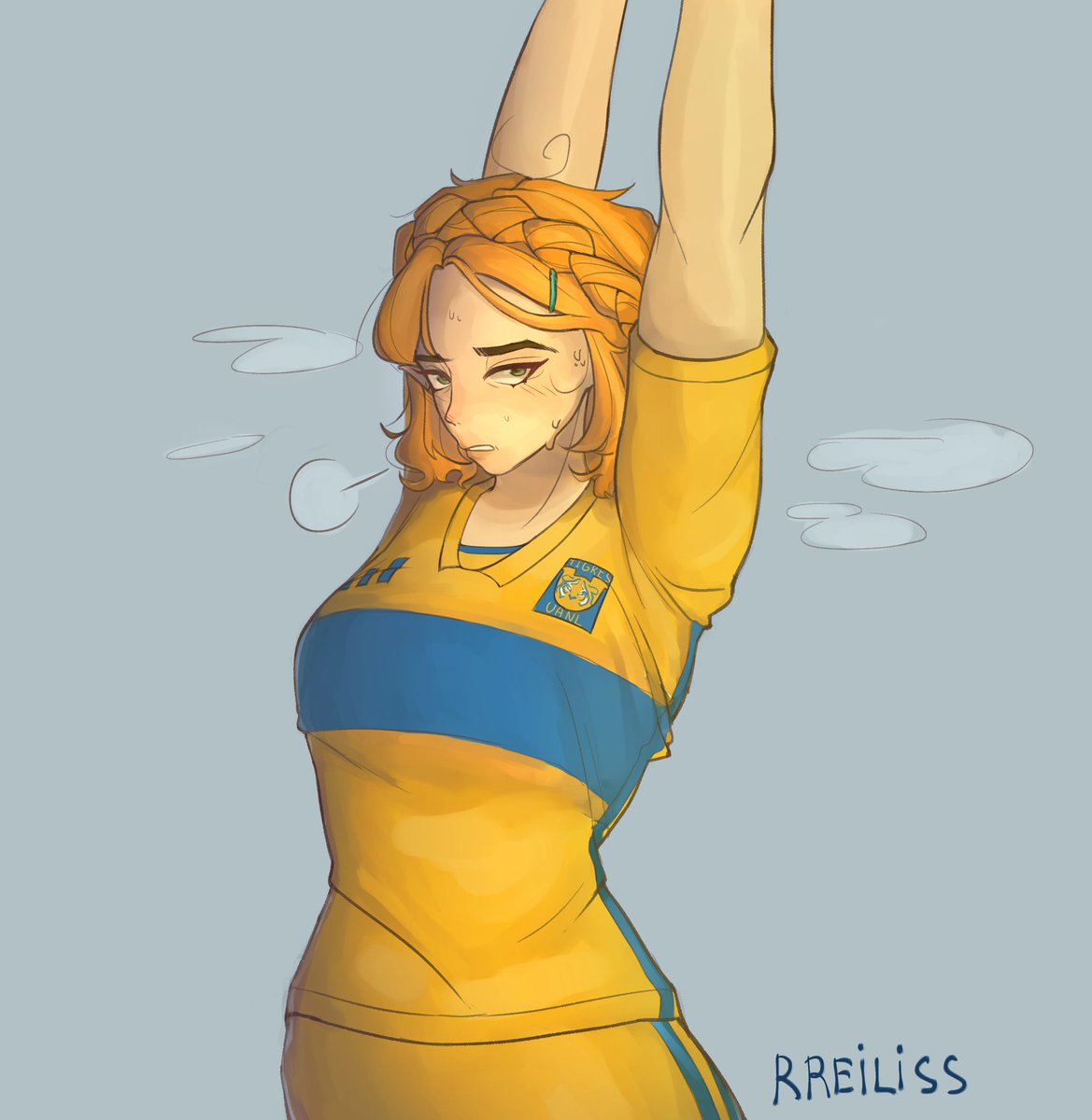rreiliss's tweet photo. Commission for @Crafty_pasta  👁️👄👁️

#LegendofZelda #Zelda https://t.co/SkWO9jRa3Q