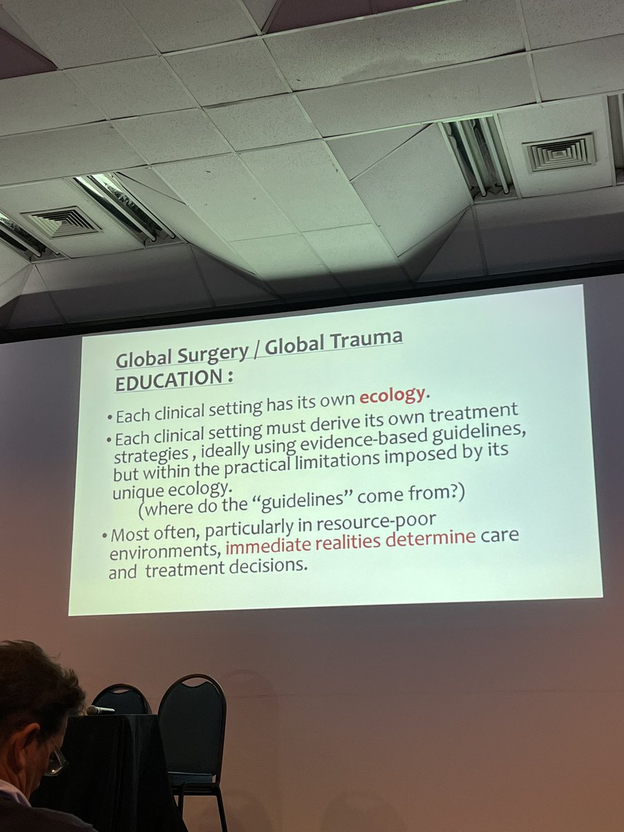 Access to #surgicalcare/ #globalsurgery
What we need is #education!
- know the #ecology
- each clinically must address its own #treatment.
- know the #reality
Dr. @jcpuyanamd