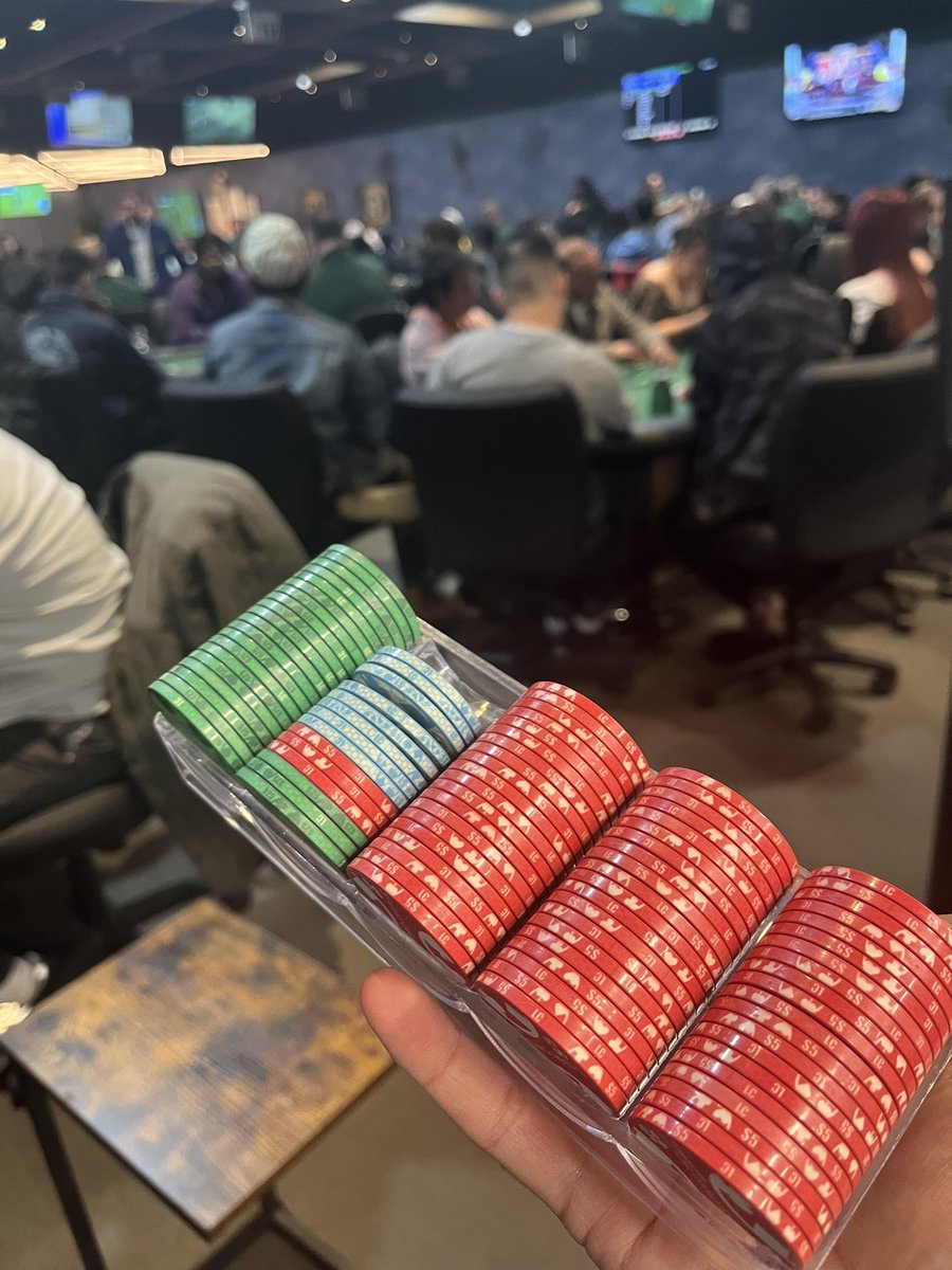 AgentSmithPicks's tweet image. Played The Great Game of PLO at @TCHSocialClub again. 

In for 400 out for 989 in a 4 hour session!

Played more hands this session, about 40-45% VPIP, and got in the mix. Made disciplined folds and always got in the big pots when ahead and held!

#PLO #Poker #NoGambleNoFuture