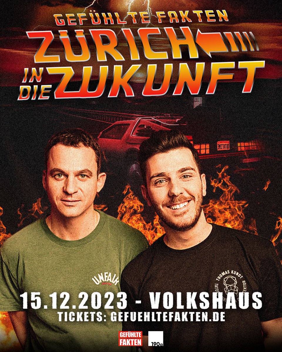 Im Dezember treten wir mit dem Podcast das erste Mal in der Schweiz (Zürich) auf. 
Kommt rum! Tickets gibt es unter 
Schweiz.GefuehlteFakten.de