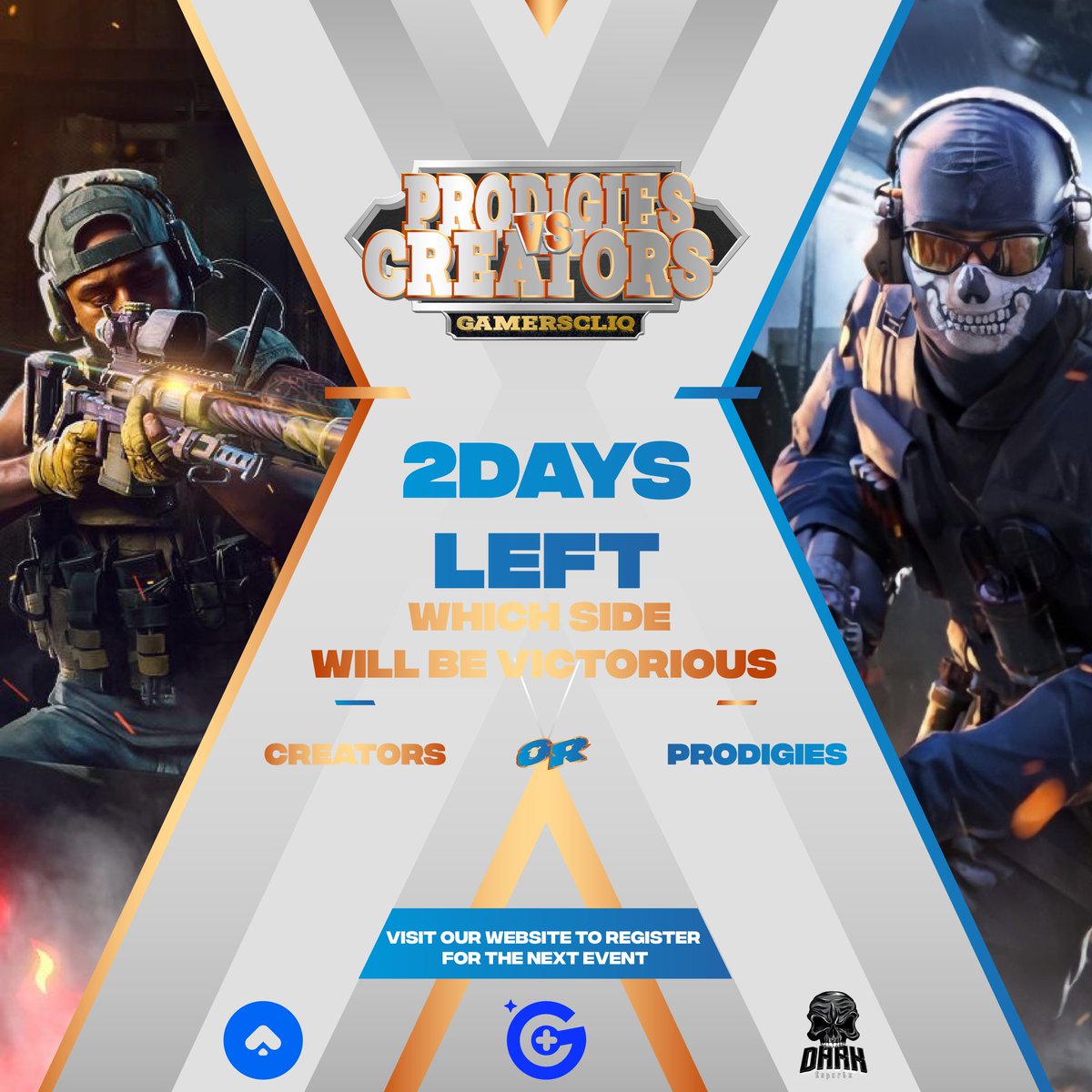 🔥 Just 2 days left until the epic Clash of Icons: Prodigies vs. Creators 1v1 Series begins! 🎮🏆 Follow us for live match updates and electrifying highlights! 🚀
@DarkeSportsAF 
<a href="/GoWagr/">GoWagr - Your Opinion is Money!</a>
#ClashOfIcons #EsportsTournament #GamingCommunity #2DaysToGo