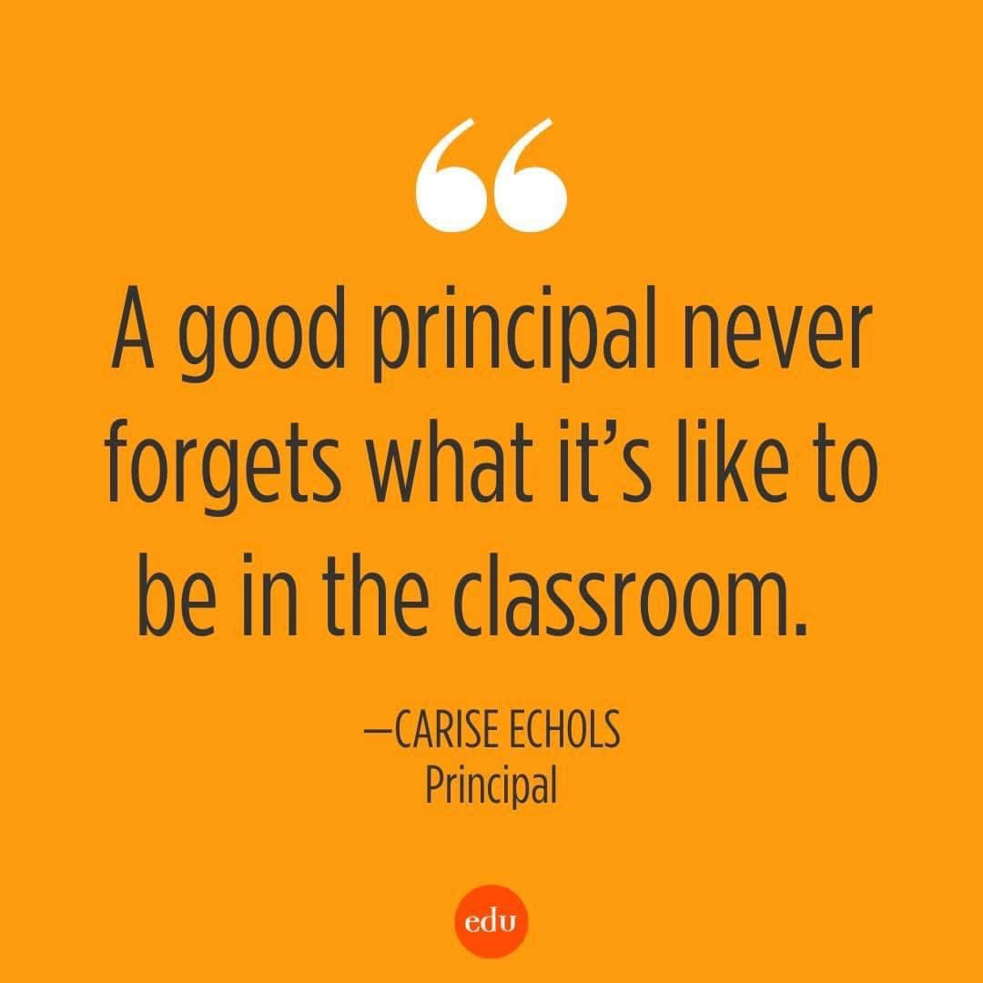 Great principals not only remember it, but also practice it when they can. How might this build empathy, community, or collective efficacy with your staff?