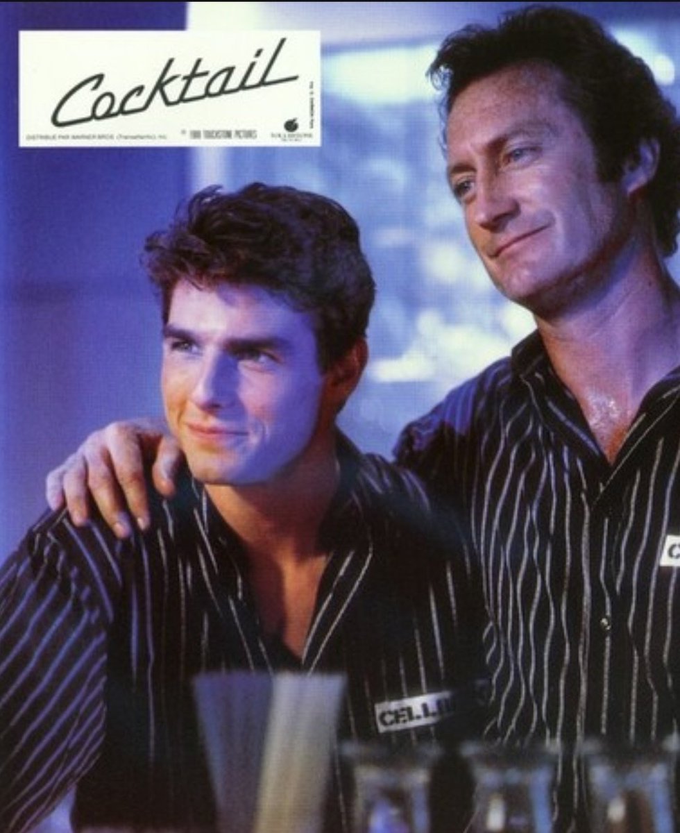 back21980s's tweet image. Cocktail released on this day. July 29, #1988 American  romantic  comedy-drama film directed by Roger Donaldson from a screenplay by Heywood Gould, and based on Gould's book of the same name. It stars  #TomCruise #BryanBrown and #ElisabethShue