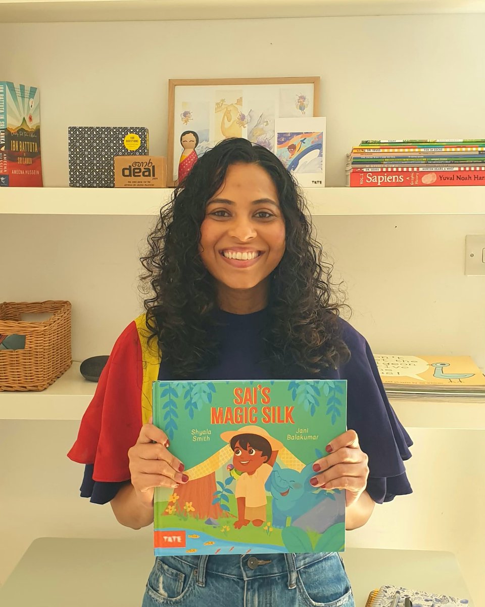 Shyalas's tweet photo. COVER REVEAL &amp; PRE-ORDER 
I get to hold my book in my hands and soon it will be out in the world.

SAI'S MAGIC SILK is available for pre-order in the UK, US, Canada and Australia.

https://t.co/5y8NPH3MgR

Please share, spread the joy and do consider pre-ordering. https://t.co/V0bmkZ813L