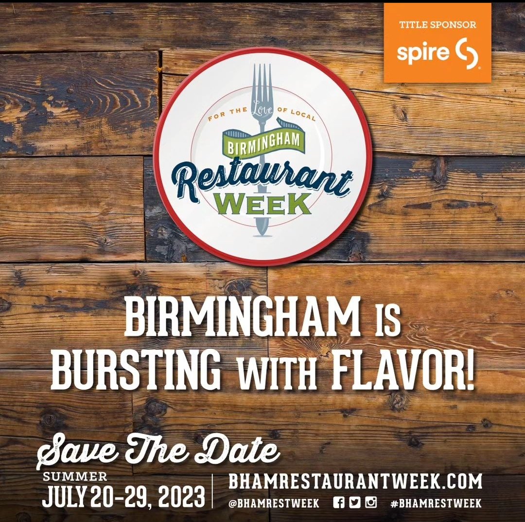 Hey Birmingham! Today is the final day of restaurant week. Please get out and support all of these great small businesses that are participating(Even if it's takeout). Visit bhamrestaurantweek.com
 for all of the menus.  #BhamRestWeek