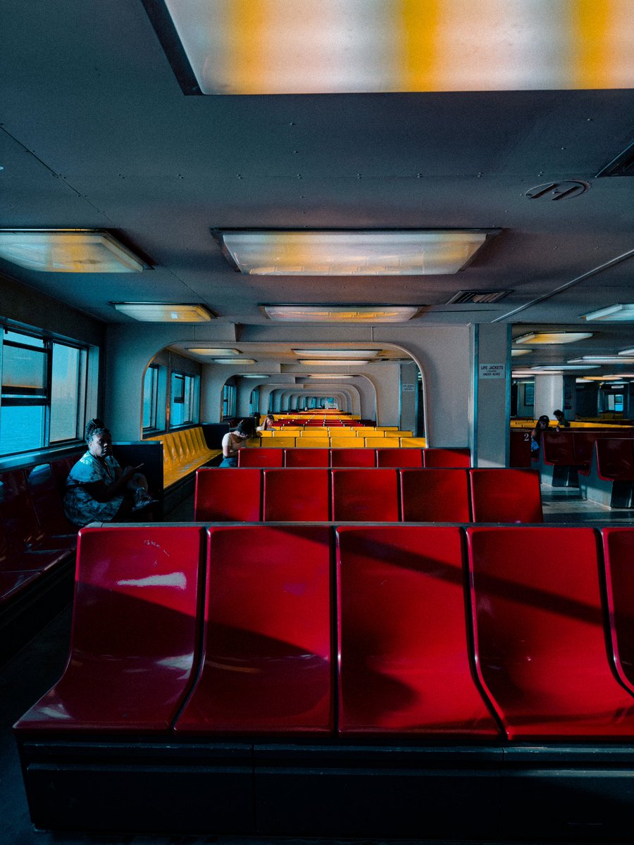 Give yourself credit for how courageous you are.. #PublicTransportation #photography #photographer #nyc #statenislandferry #color #iphone14promax #travel #travelphotographer #urbanphotography #editor #presetmood