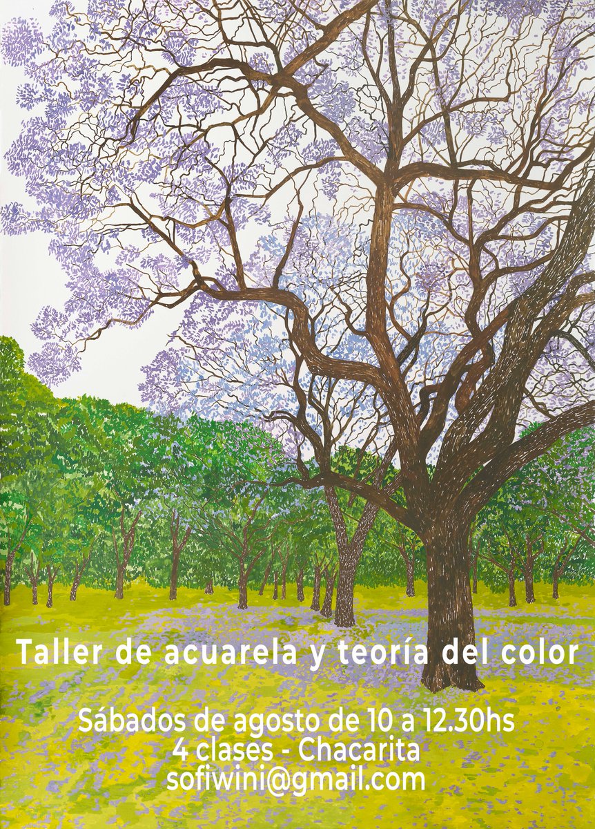 Voy a dar un taller de acuarela y teoría del color de cuatro clases en agosto. Se agradece el RT.