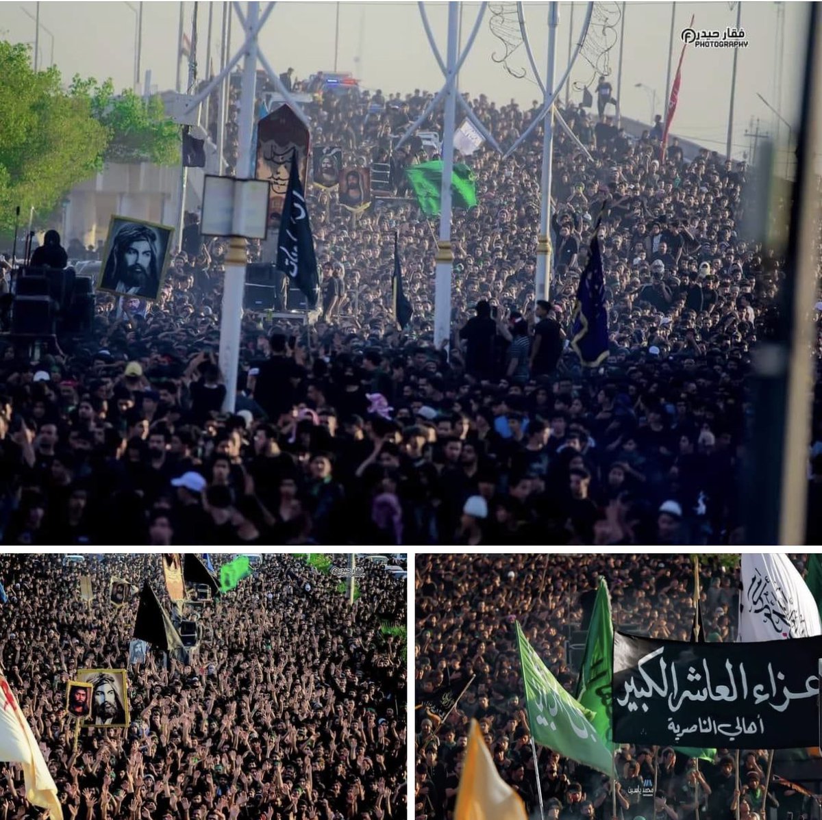 #مواكب_الناصرية.. 
بيّض الله وجوهكم أمام صاحب الزمان "عج" وعمته زينب.. 
فقد أزلتم ولو شيئآ قليلآ من الحزن والغم الذي يعتلي قلبه الشريف.. 
بحُسن مواساتكم.. ونصرتكم لواعية جده الحسين ع.. 
#عزاء_الناصرية_فجر_يوم_العاشر..