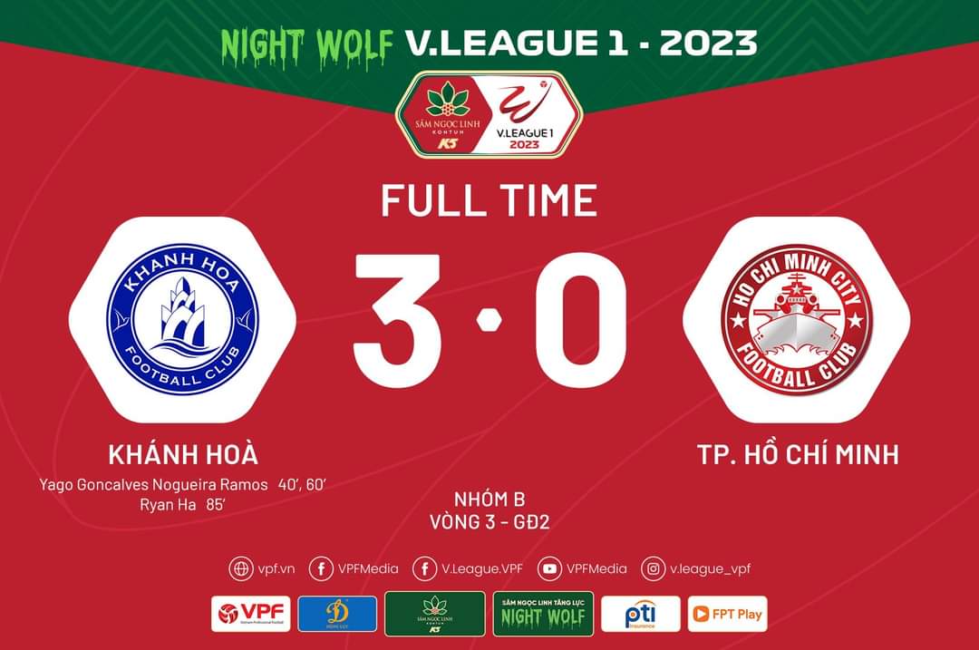 AFFPresse's tweet image. 2023 Night Wolf V.League 1 - FULLTIME RESULTS

#AFF
#VFF
Graphic Courtesy #VPF