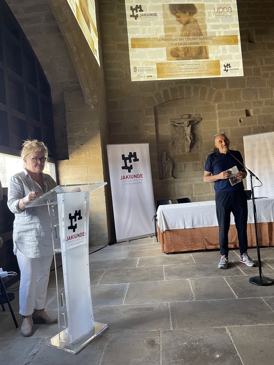 Jakiunde - Zientza, Arte eta Letren Akademia (@jakiunde) on Twitter photo Arratsaldeko saioa uda ikastaroetan Lourdes Fañanásek hasiko du: “Giza garunaren hauskortasuna eta osasun mentala” #uxue <a href="/UNavarra/">UPNA - Universidad</a> Arratsaldeko saioa uda ikastaroetan Lourdes Fañanásek hasiko du: “Giza garunaren hauskortasuna eta osasun mentala” #uxue <a href="/UNavarra/">UPNA - Universidad</a>