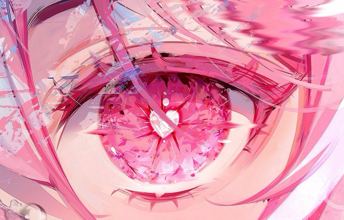 「ピンクの目 桃色」のTwitter画像/イラスト(人気順)