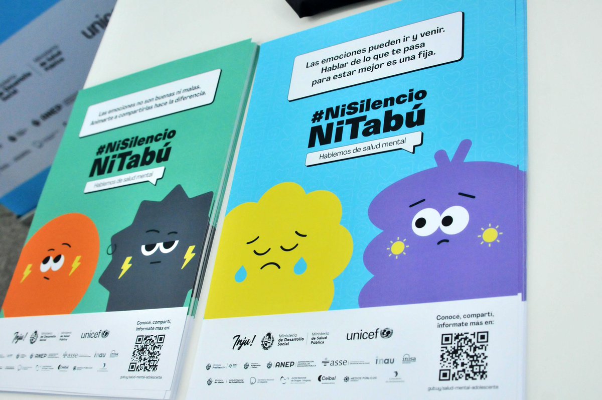 Mides_RN's tweet photo. La Directora Dptal participó en la presentación del Programa #NiSilencioNiTabú liderada por el Ministerio de Desarrollo Social de Uruguay (MIDES), Ministerio de Salud Pública - Uruguay y UNICEF que marca una hoja de ruta en salud mental y bienestar para jóvenes en nuestro país. https://t.co/dGIKwqNowc