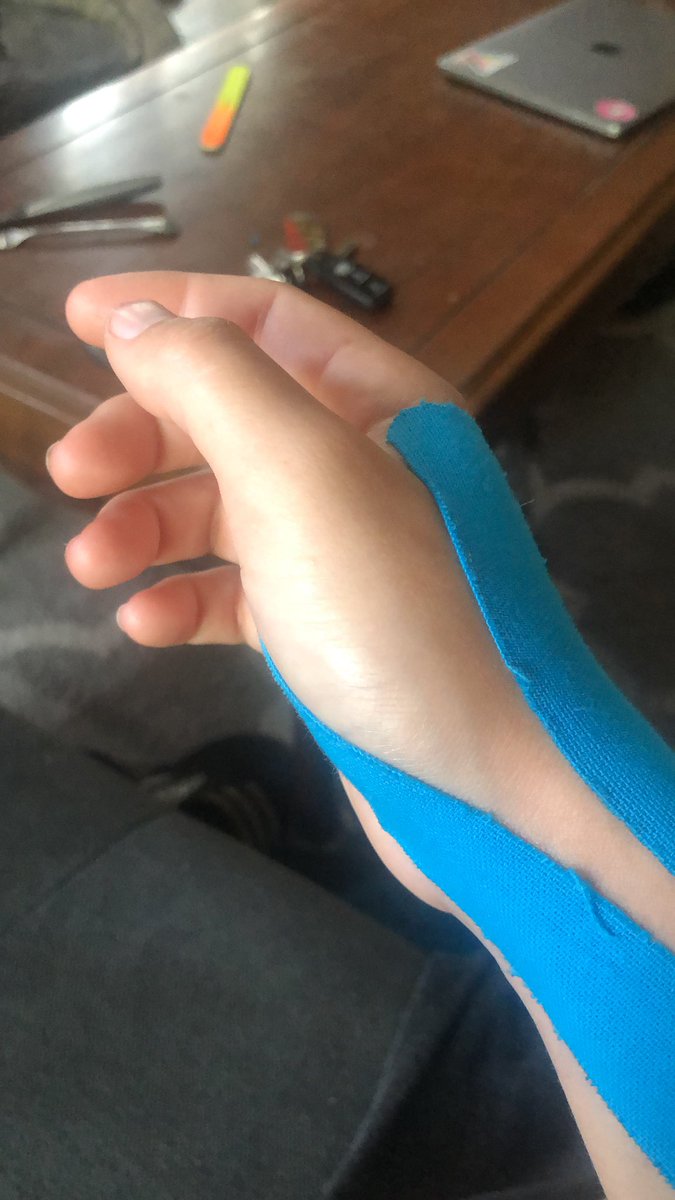 Years of pipetting and was the handle of a dishwasher what did me wrong! 
Nothing serious but I hurt like crazy yesterday. #pipetting #thumb #lablife