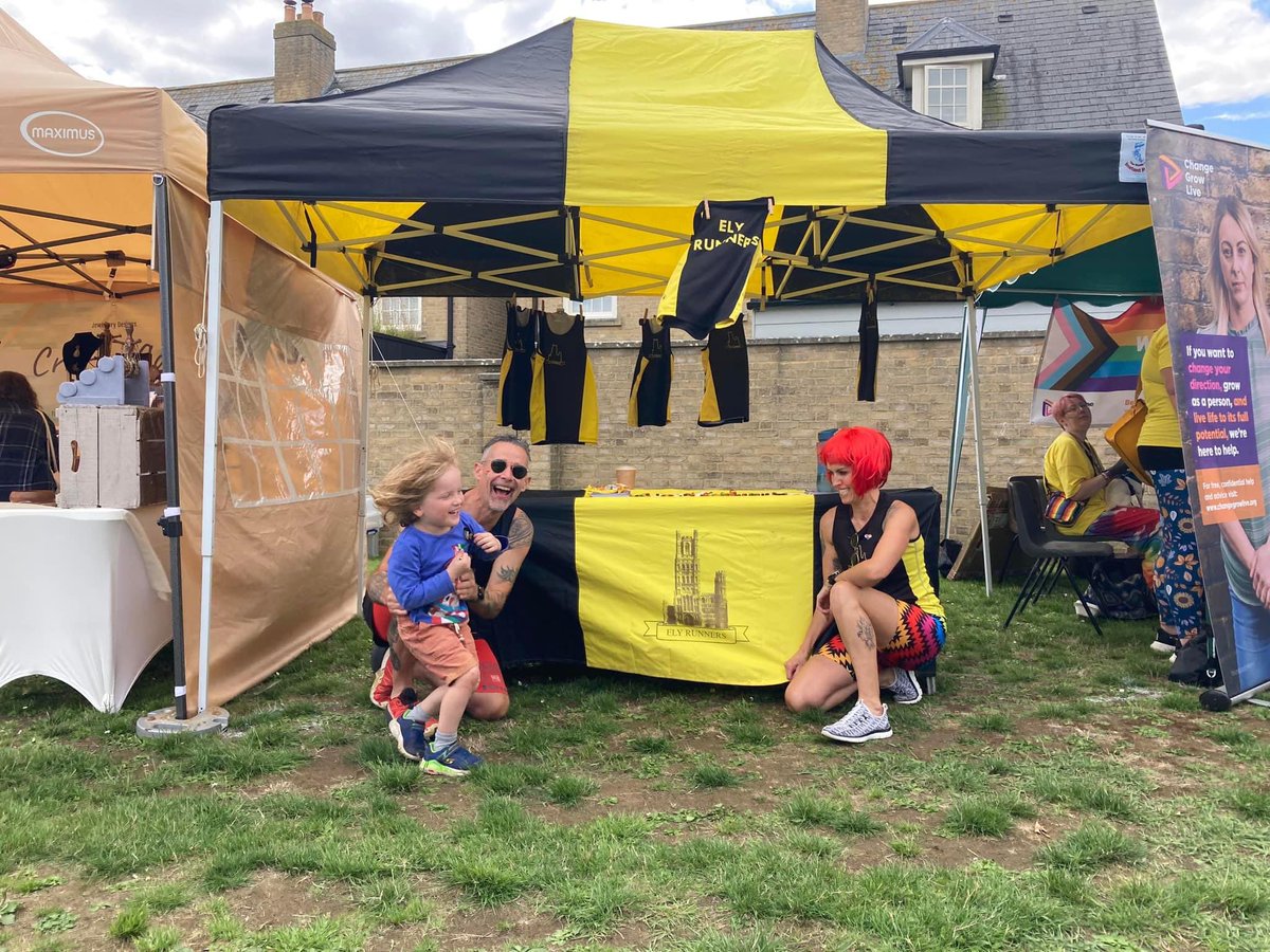 ElyRunners's tweet photo. Ely Runners are still at @PrideEly! Come and say hello to us and talk all things running. We'd love to see you! We have sweets! @SpottedInEly #PrideInEly #PrideInEly2023 https://t.co/ikoPp7UOxW