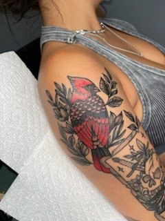 AllyCatsTatts's tweet photo. Some new tatts! I would really like to do some patriotic tatts! Any takers? 
Like and retweet !!
#Tattoos #IFBAP https://t.co/A2zClNMzdB
