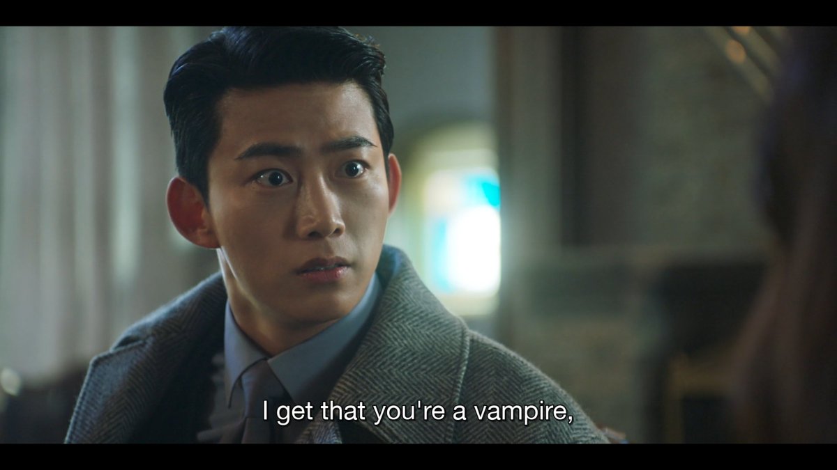 playkdramabingo's tweet photo. Heartbeat is starting out strong, hitting Shamans, Pinky Swears, Rumble Tummy and Crushing Debt all in Ep1. Also, this perfect K-drama exchange below. https://t.co/0PNKOSKBSa #heartbeatep1 #TaecYeon #WonJiAn #kdrama #vampires #creditcard https://t.co/vxSksS5ckE