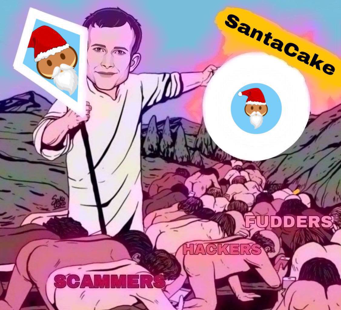 SantaCake_'s tweet photo. @MrBigWhaleREAL SantaCake 🎅🥞

- 7% in CAKE🥞
- 3% LP
- 5% Marketing (Big things to come)

🔹$SANTACAKE is your next favorite rewards token on BSC! High reward in $CAKE.

Buy now: https://t.co/CYKxezK5xq

TG: https://t.co/8oJHy6jnek
Twitter: https://t.co/5Im7M03o4C https://t.co/RNkqdNVf9Q